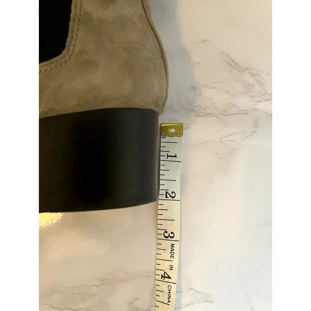Nine West women's suede Chelsea boots in taupe, size 8 - Picture 6 of 6